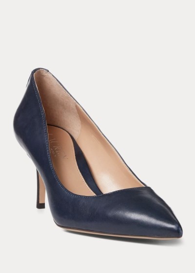 Women's Ralph Lauren Lanette Leather Pumps | 592714IST